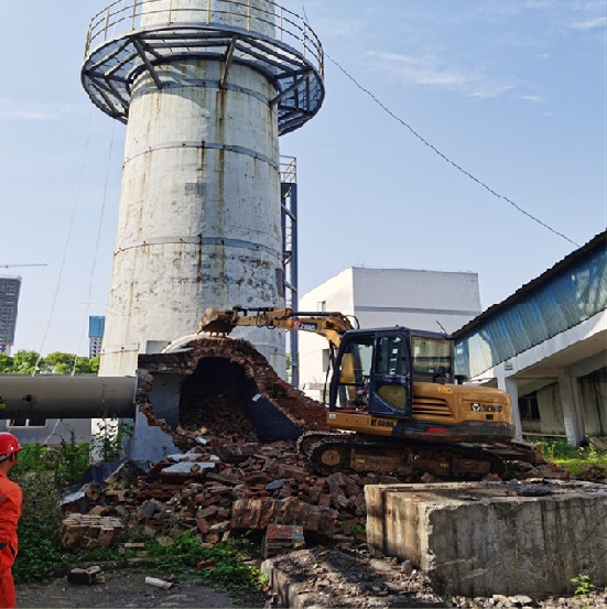 上海烟囱拆除公司:为企业提供安全,高效的拆除服务