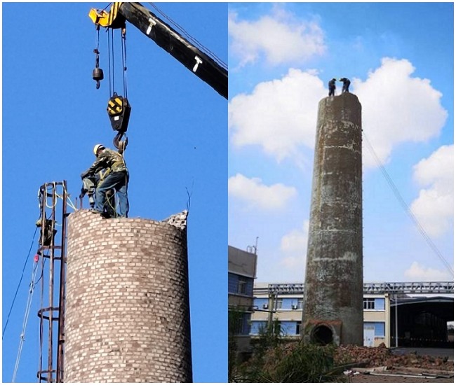 铜川烟囱拆除:选择专业,安全,可靠的拆除服务